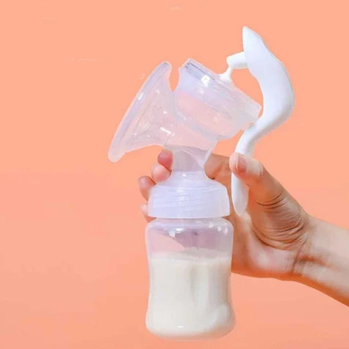 5 Inch Manual Breast Pump - Color: White