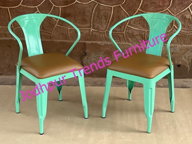 Matel Green Dining Cafe Chair