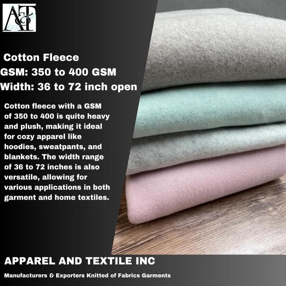 Cotton Fleece Fabric - Application: Hoodies Tracksuits