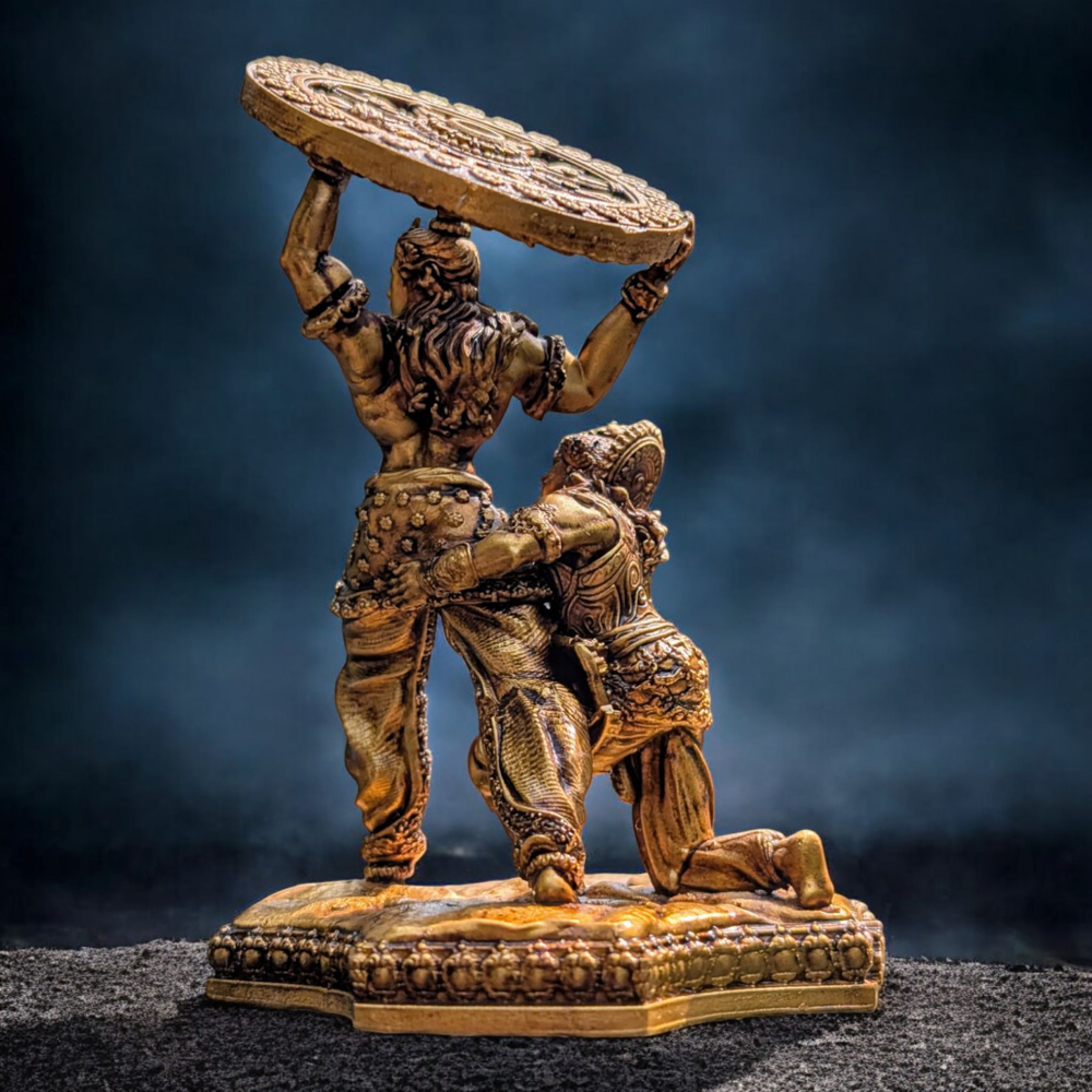 Mahabharat Krishna with Arjun Statue