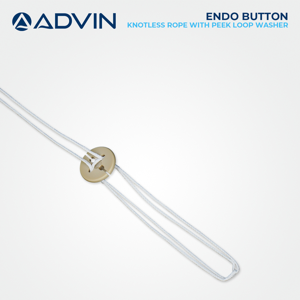 Endo Button Knotless Rope With Peek Loop Washer