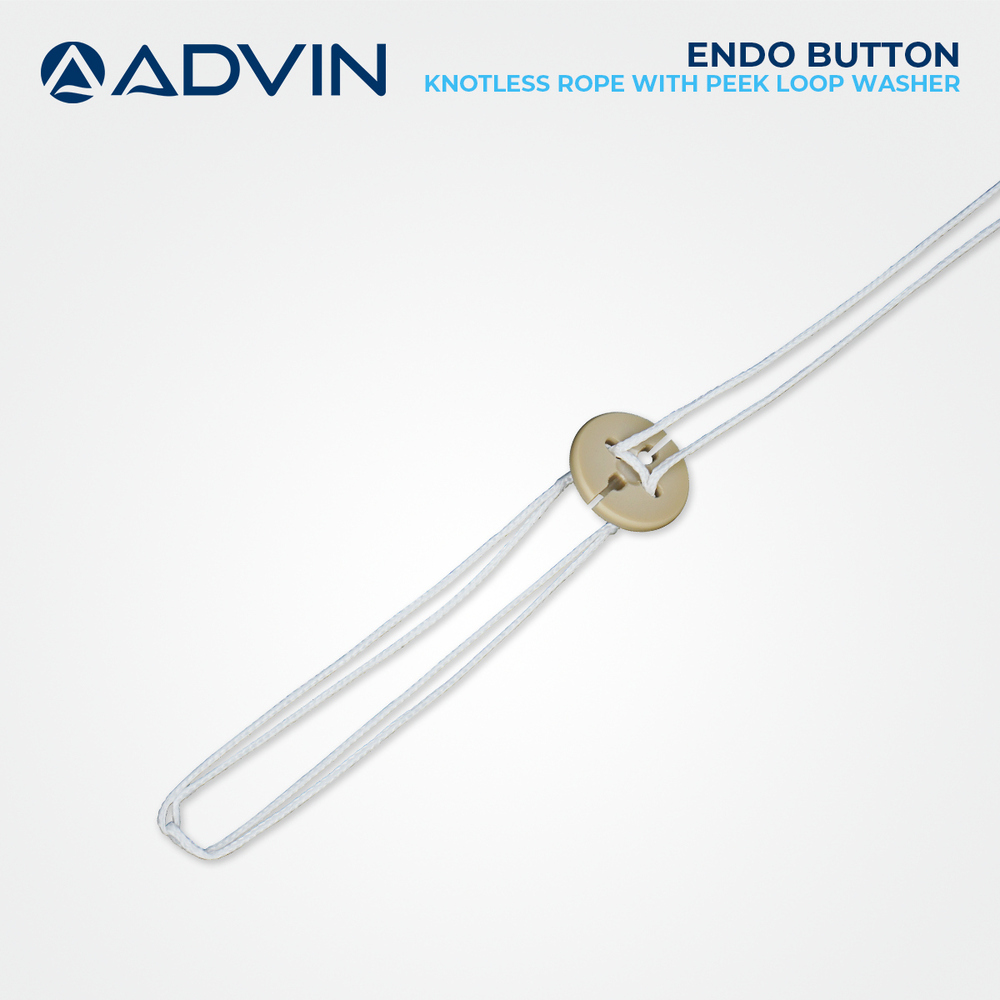 Endo Button Knotless Rope With Peek Loop Washer