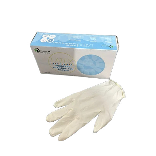 8.5 Inch Latex Examination Gloves