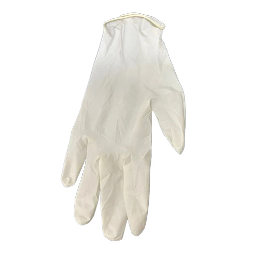 8.5 Inch Latex Examination Gloves - Color: White