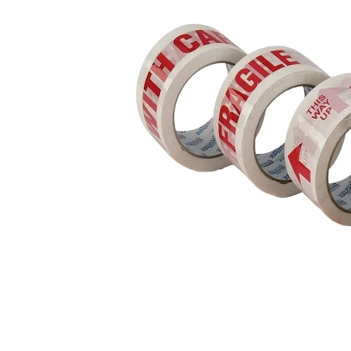Printed Bopp Tapes - Color: White