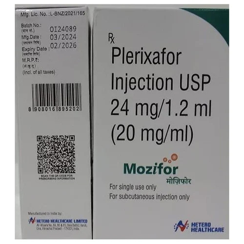24mg Plerixafor Injection - Physical Form: Liquid