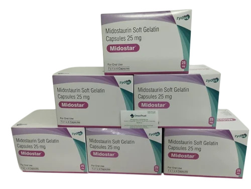 25Mg Midostaurin Soft Gelatin Capsules - Origin: India