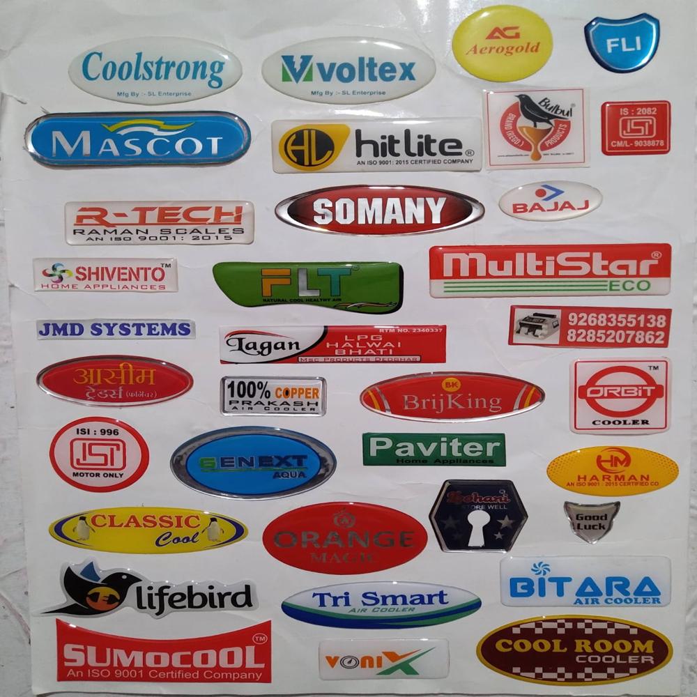 01_polyurethane Dome Sticker - Material: Pvc