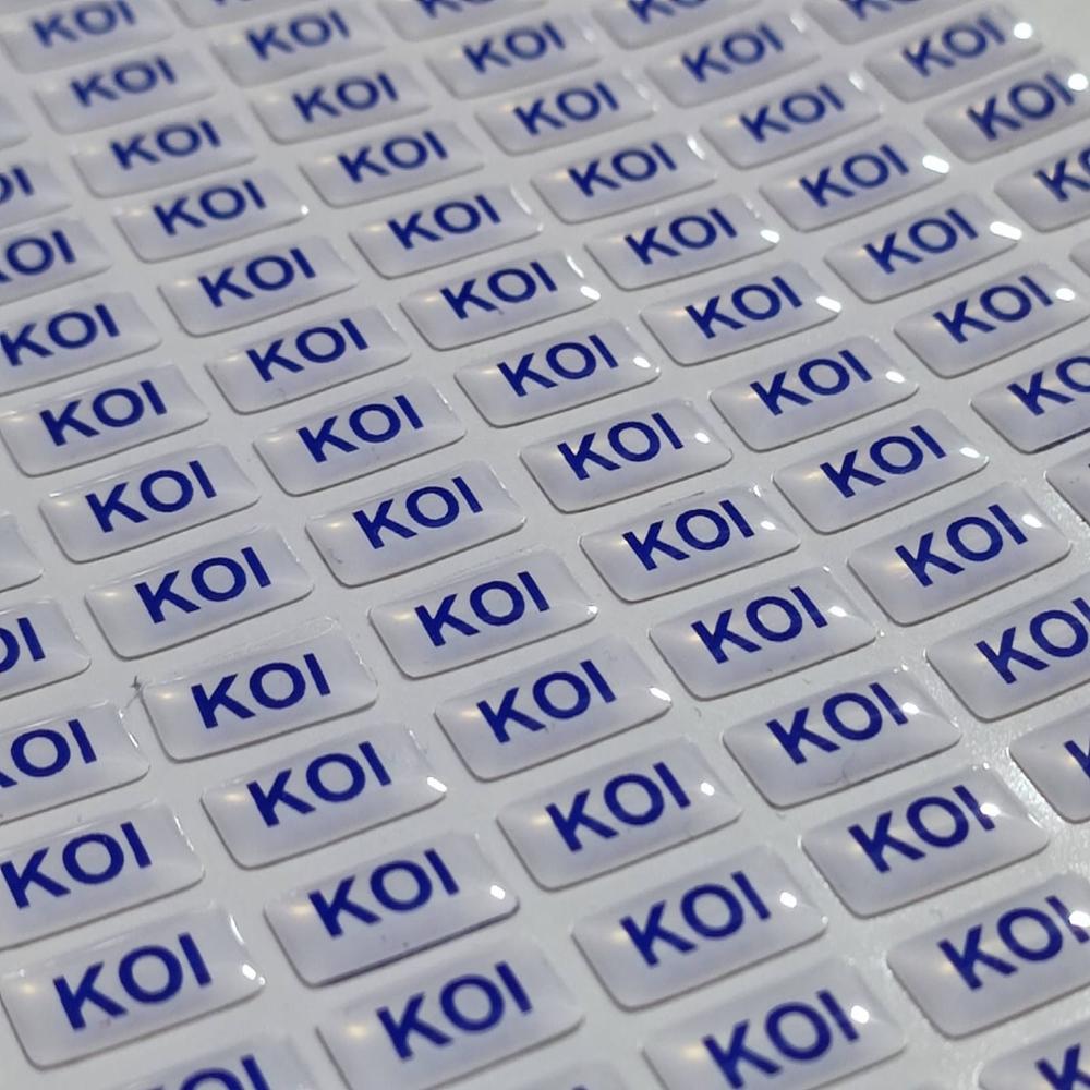 01_polyurethane Dome Sticker - Material: Pvc