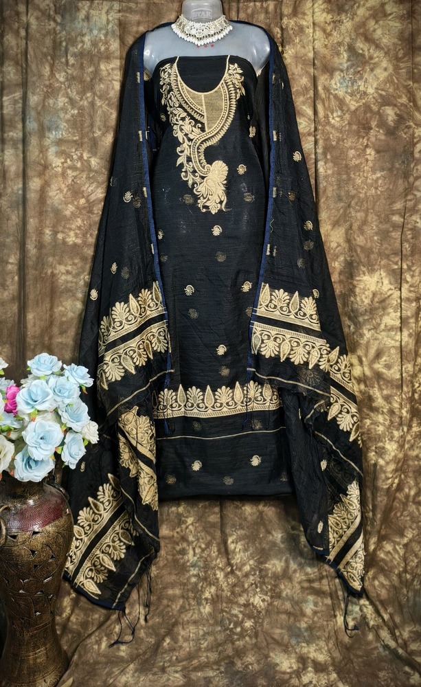 Ladies Kalka Motif Churider Piece With Dupatta - Color: Multicolor