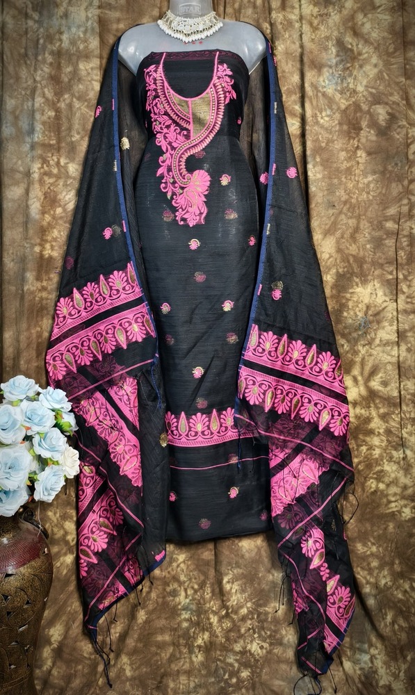 Kalka Motif Churider Piece With Dupatta - Color: Multicolor