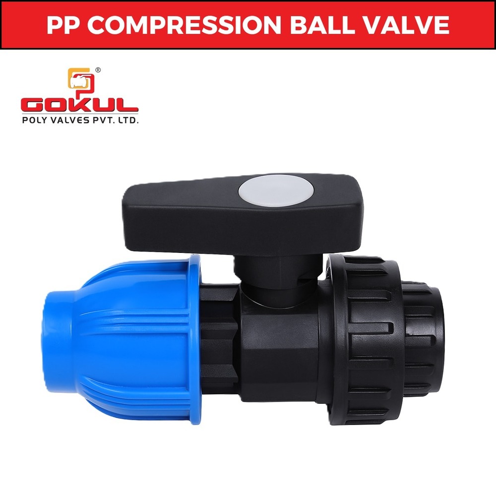 Gokul PP Compression Female Ball Valve