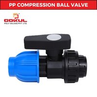 Gokul Pp Compression Female Ball Valve - Capacity: 12.5 Kg Kg