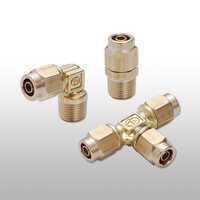 All Brass Compression Fitting - Color: Golden