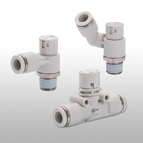Speed Controller Push-Lock Type With Indicator - Color: White
