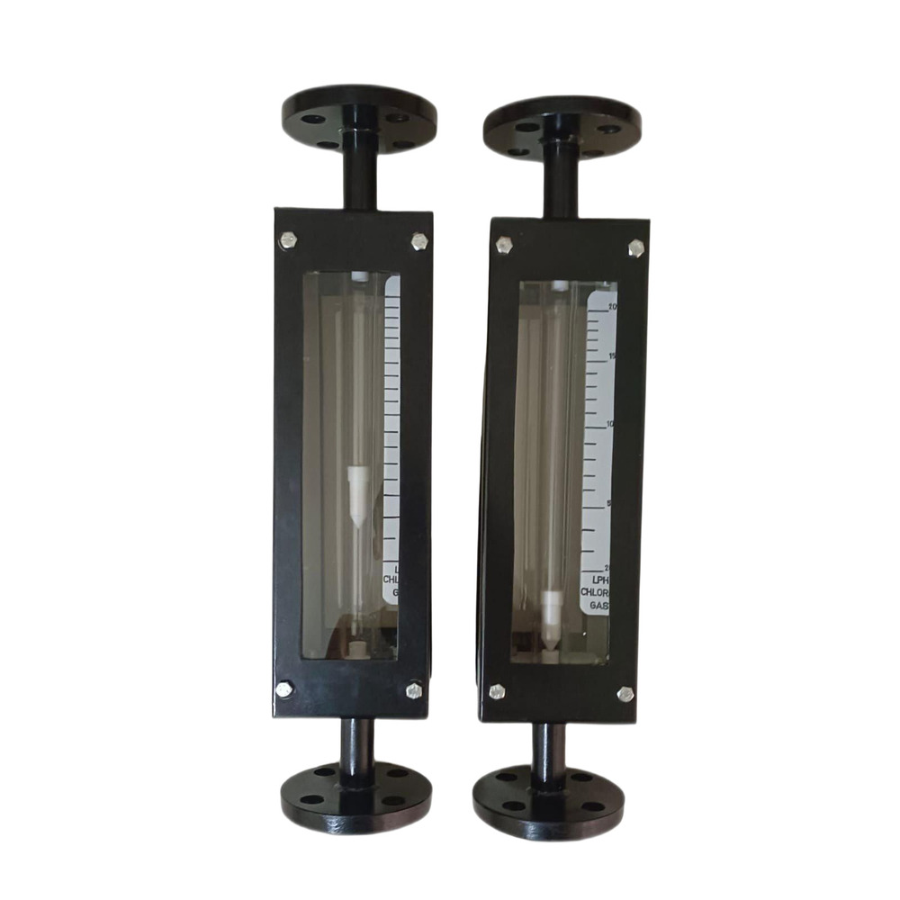 Glass Tube Rotameter - Rigid ABS Material, Manual Automation Grade, Sleek Black Design | Easy Installation, Professional Industrial Application