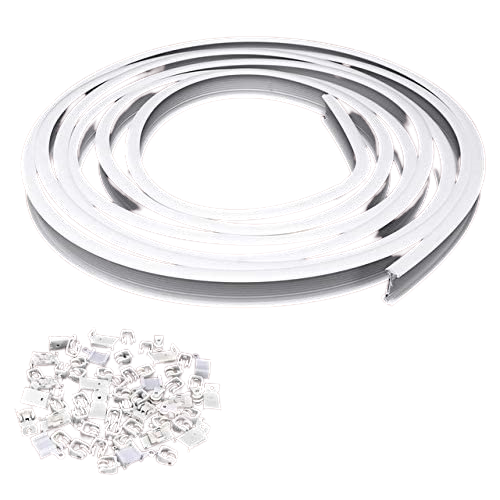 Flexible Curtain Track - Color: White
