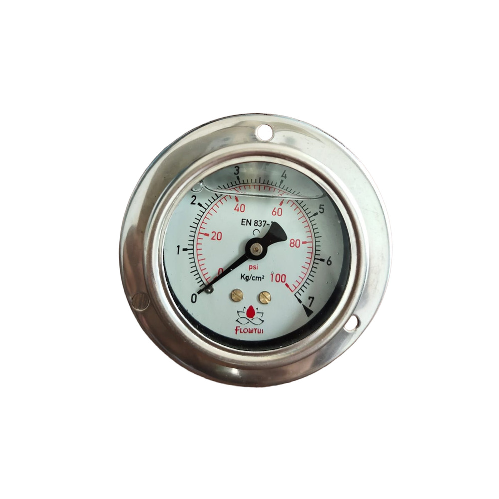 Pressure Gauge For Water Treatment Services - Color: Silver