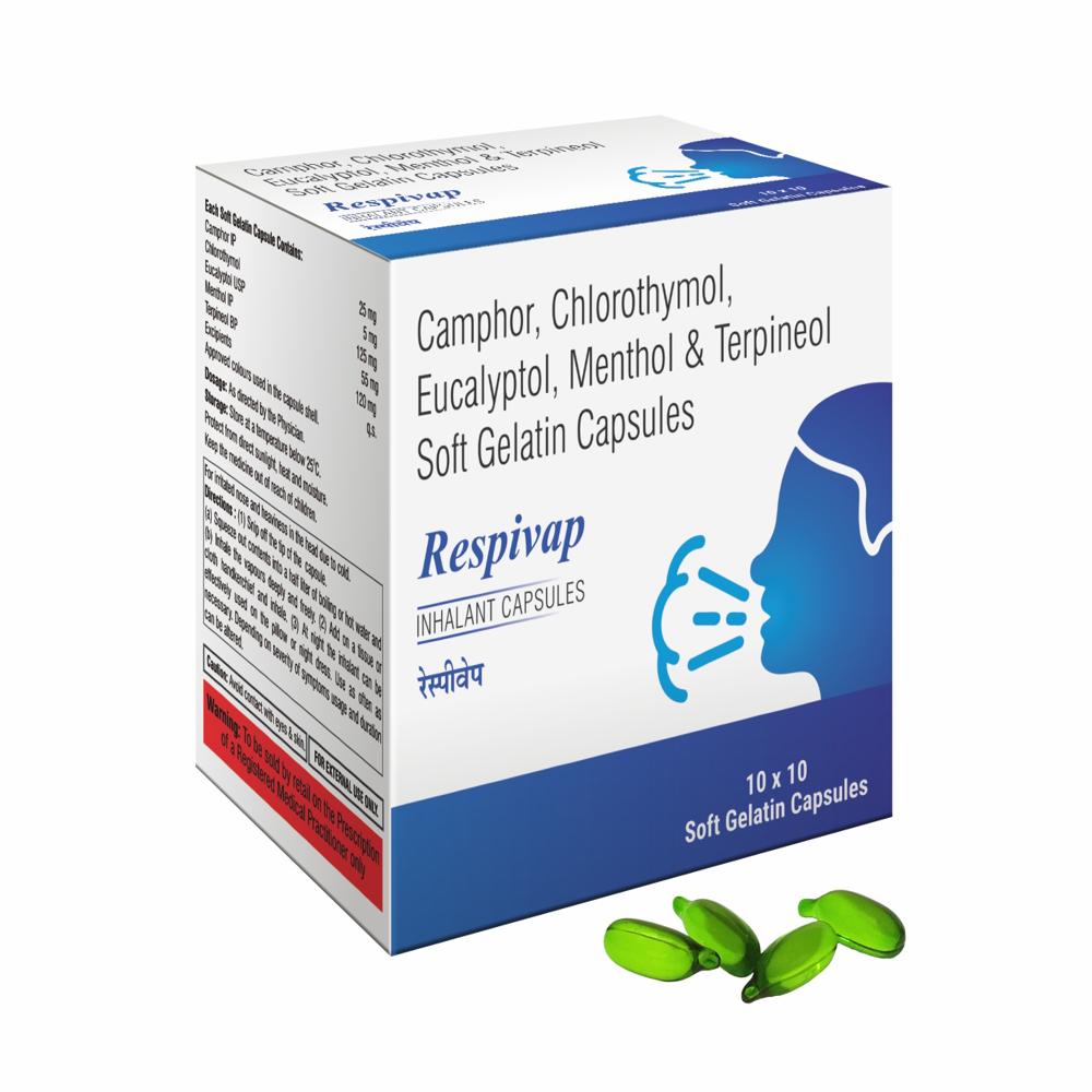 Inhalant Softgel Capsules - Age Group: For Adults