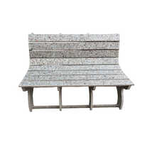 Recycled Plastic Outdoor Bench - Color: Grey