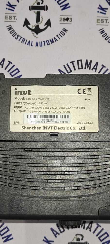 INVT GD20-0R7G-S2-BK