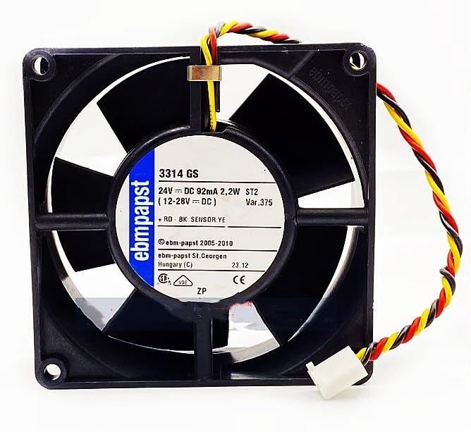 EBM PAPST 3314 GS 24V DC 2.2W 9232mm 3-Wire Inverter Axial Cooling Fan