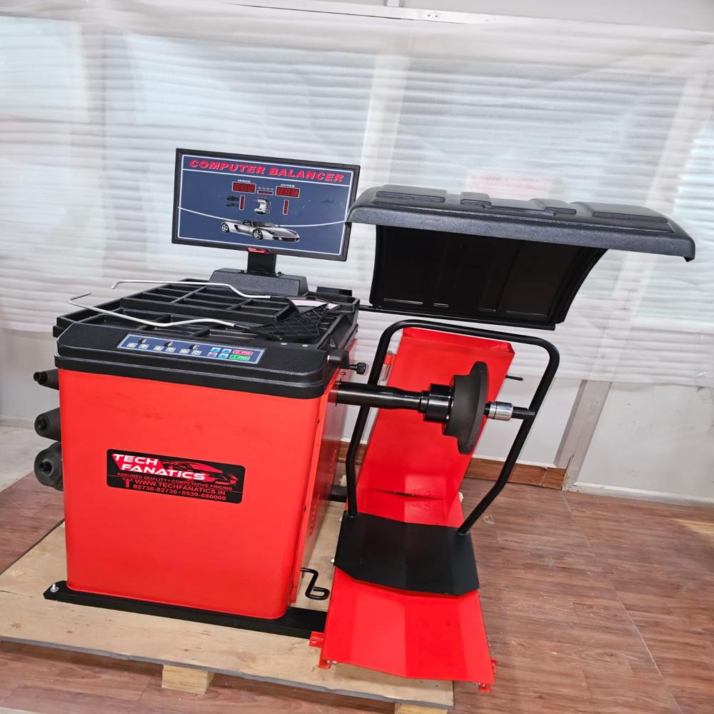 Videographic Wheel Balancer - Standard Size Electric Powered Machine | Advanced Software, 1-year Warranty, Easy-to-use Interface For Precise Wheel Alignment