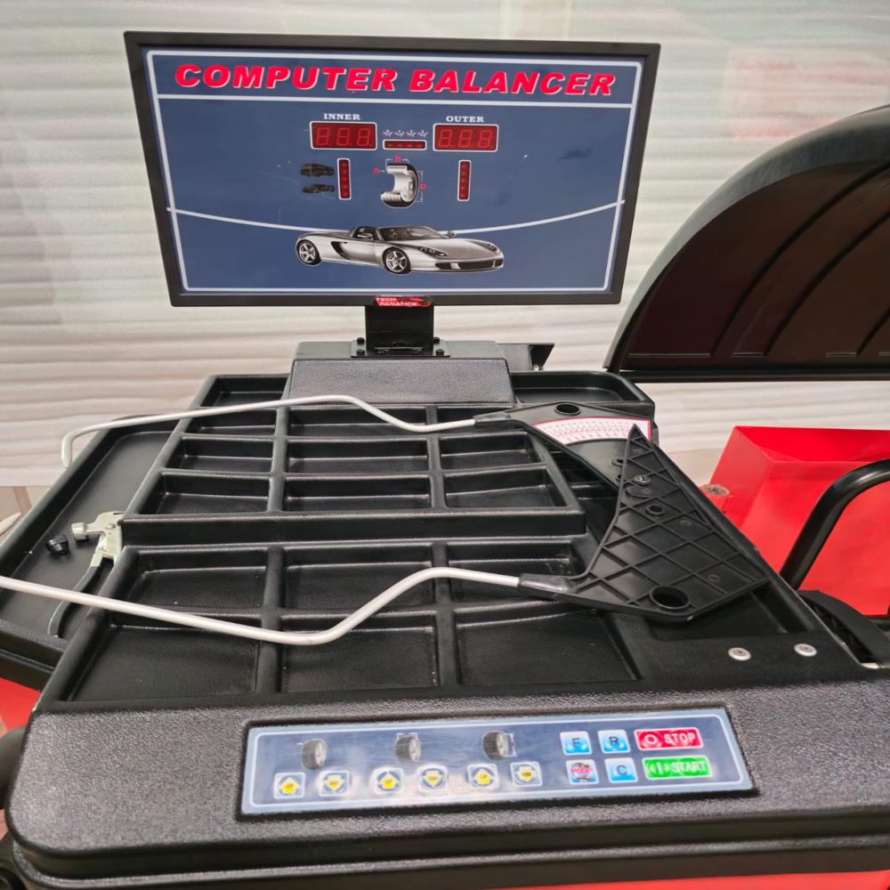 Videographic Wheel Balancer - Electric Powered, Standard Size | 1-year Warranty, User-friendly Design, Advanced Videographic Technology