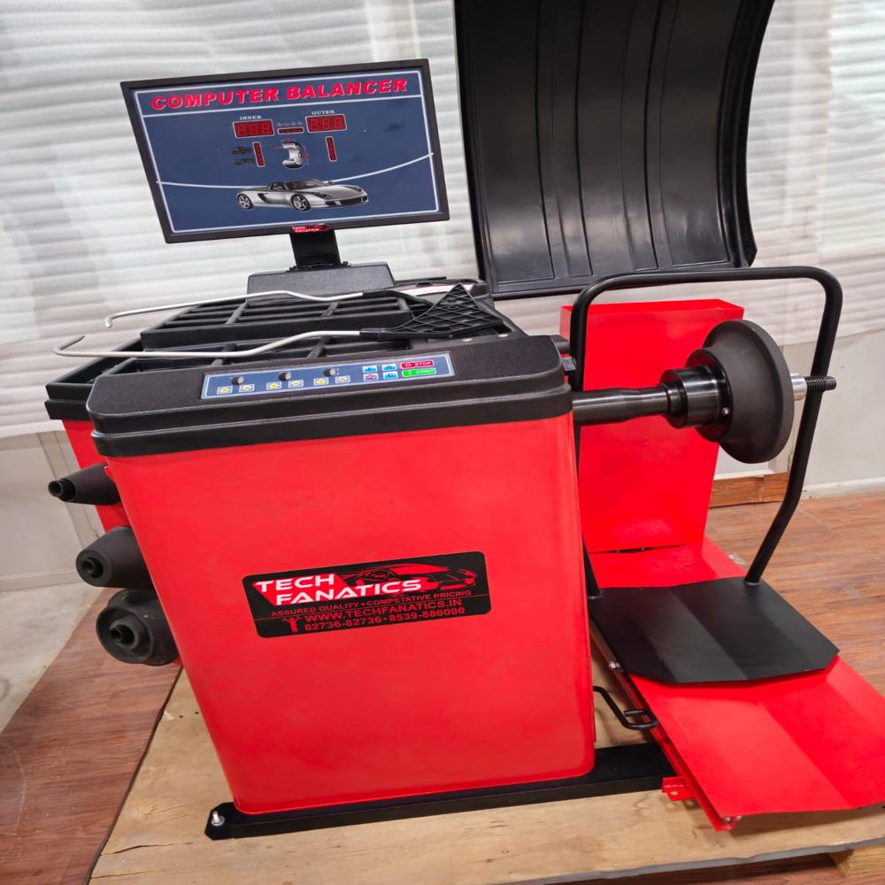 Videographic Wheel Balancer - Electric Powered, Standard Size | 1-year Warranty, User-friendly Design, Advanced Videographic Technology