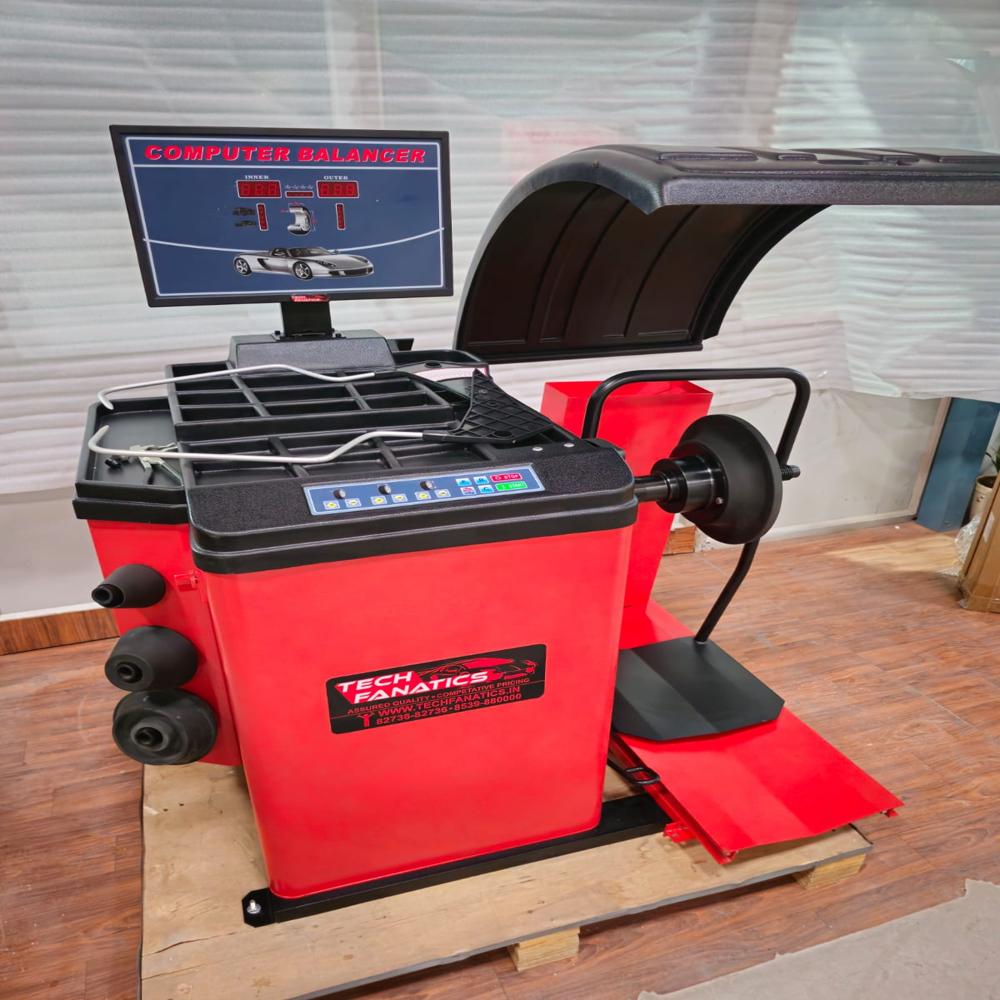 Videographic Wheel Balancer - Electric Powered, Standard Size | 1-year Warranty, User-friendly Design, Advanced Videographic Technology