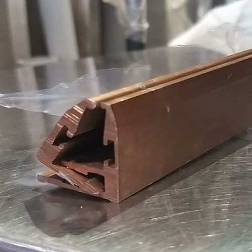 Rose Gold Finish Glazing Profile