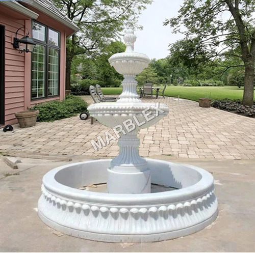 Marble Waterfall Fountain - Color: As Per Requirement