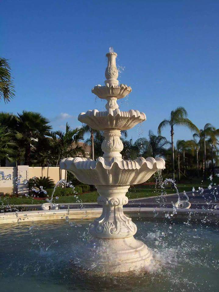 Marble Garden Stone Fountain - Color: As Per Requirement