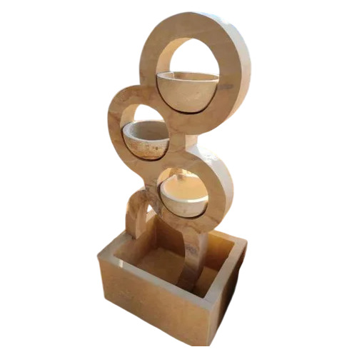 Brown Sand Stone Water Fountain - Color: As Per Requirement