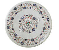 Makrana White Inlay Table Top - Color: Various Available