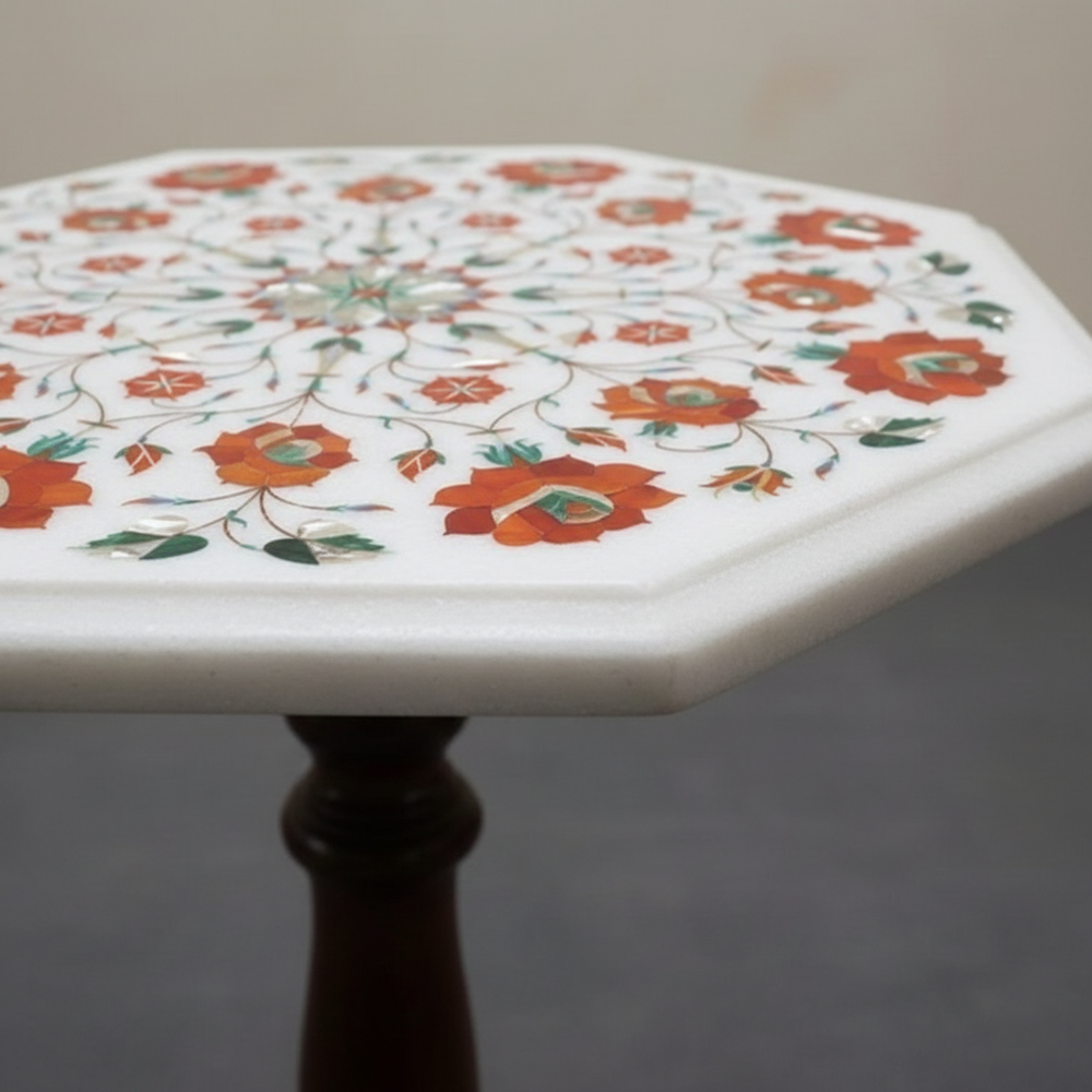 Marble Inlay Coffee Table Top - Color: Various Available