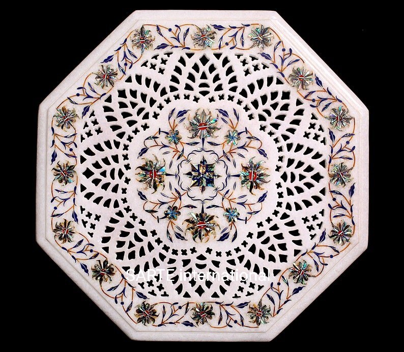 Designer Marble Dining Table Top - Color: Various Available