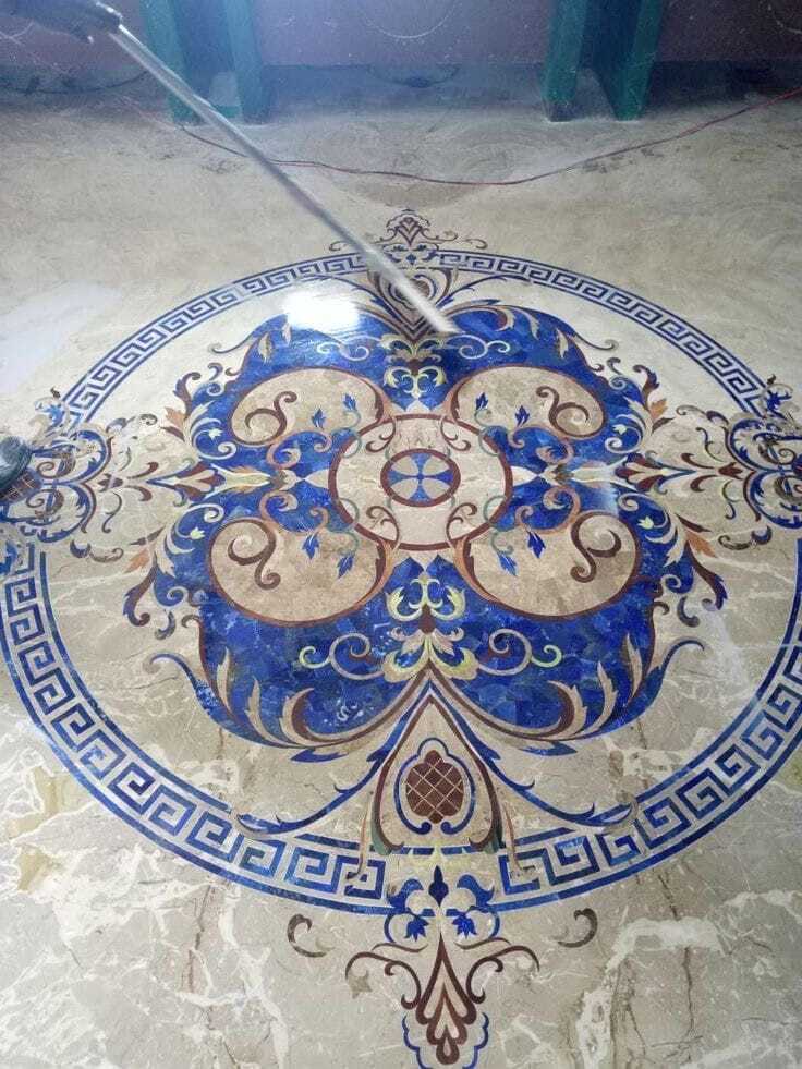 Marble Inlay Flooring - Color: Different Available