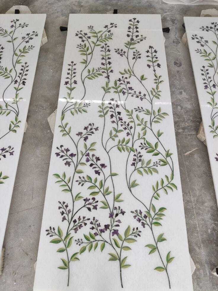 Marble Inlay Flooring - Color: Different Available