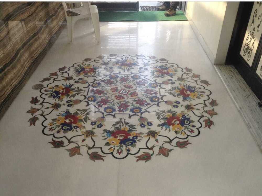 Marble Inlay Flooring - Color: Different Available