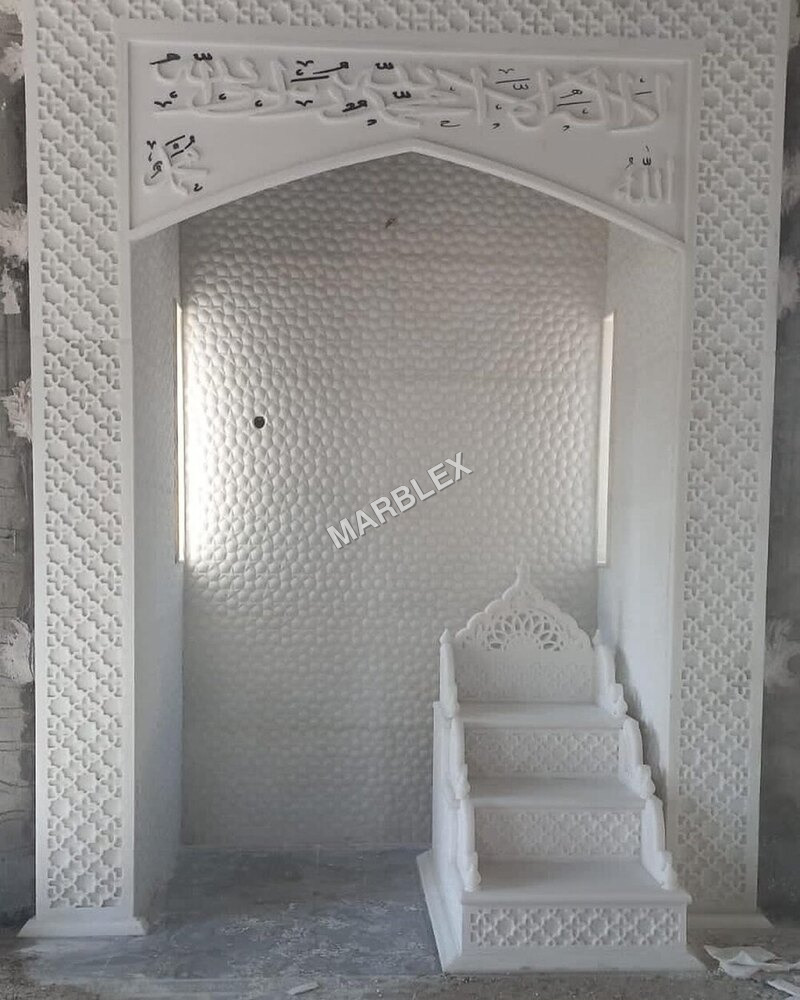 White Marble Masjid Qibla - Color: Different Available