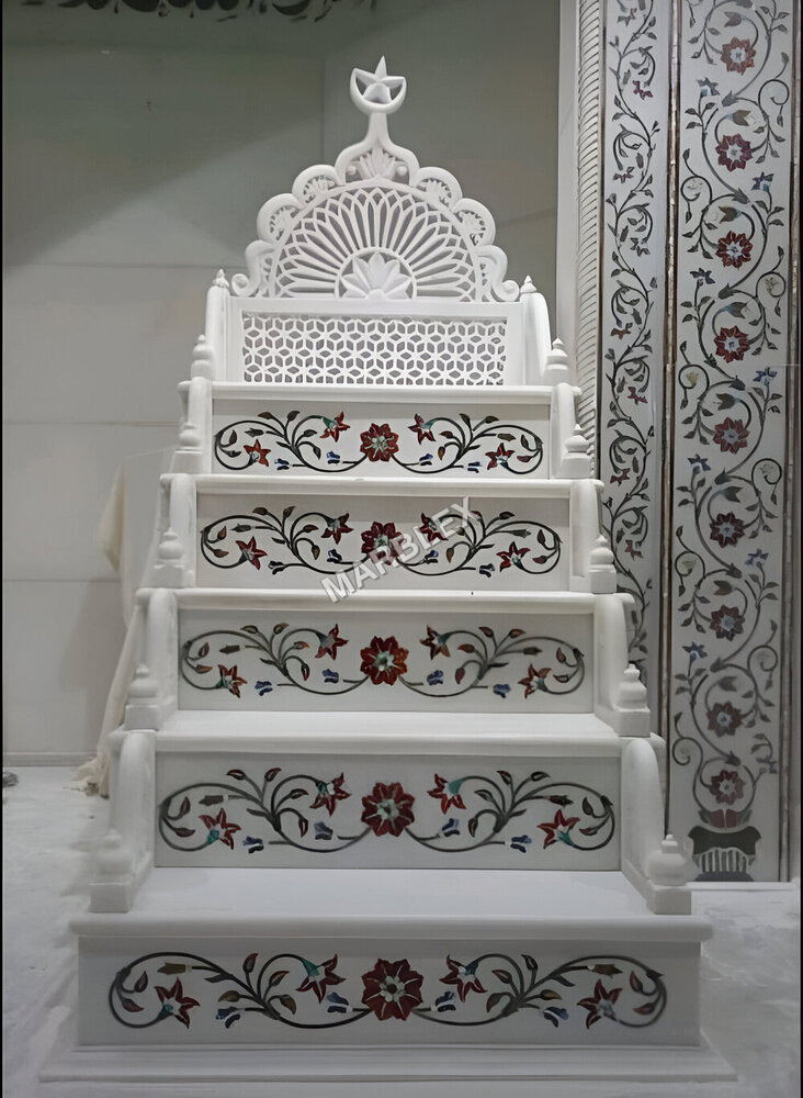 Marble Inlay Five Step Minbar