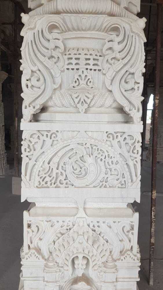 White Marble Carving Column - Product Type: Natural Stone
