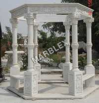 White Marble Gazebo For Outdoor - Color: Various Available