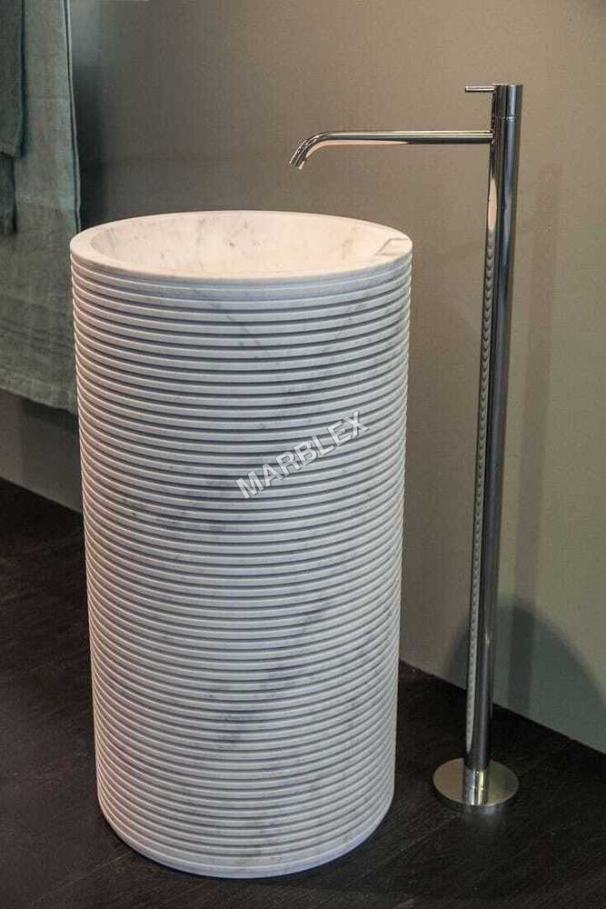 Marble Pedestal Wash Basin - Color: Any Color