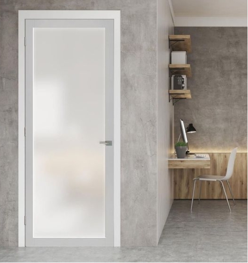 Industrial Sand Frosted Glass - Color: White