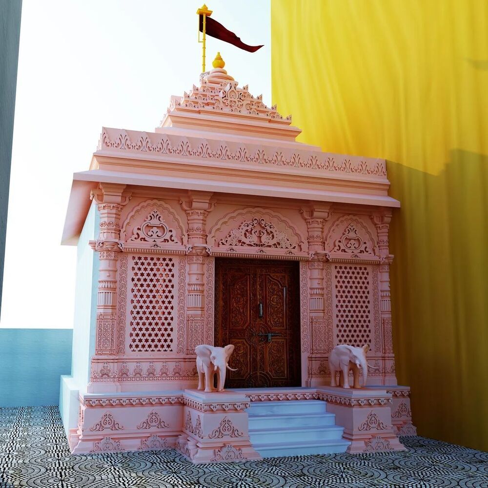 Our Door Temple - Color: Brown