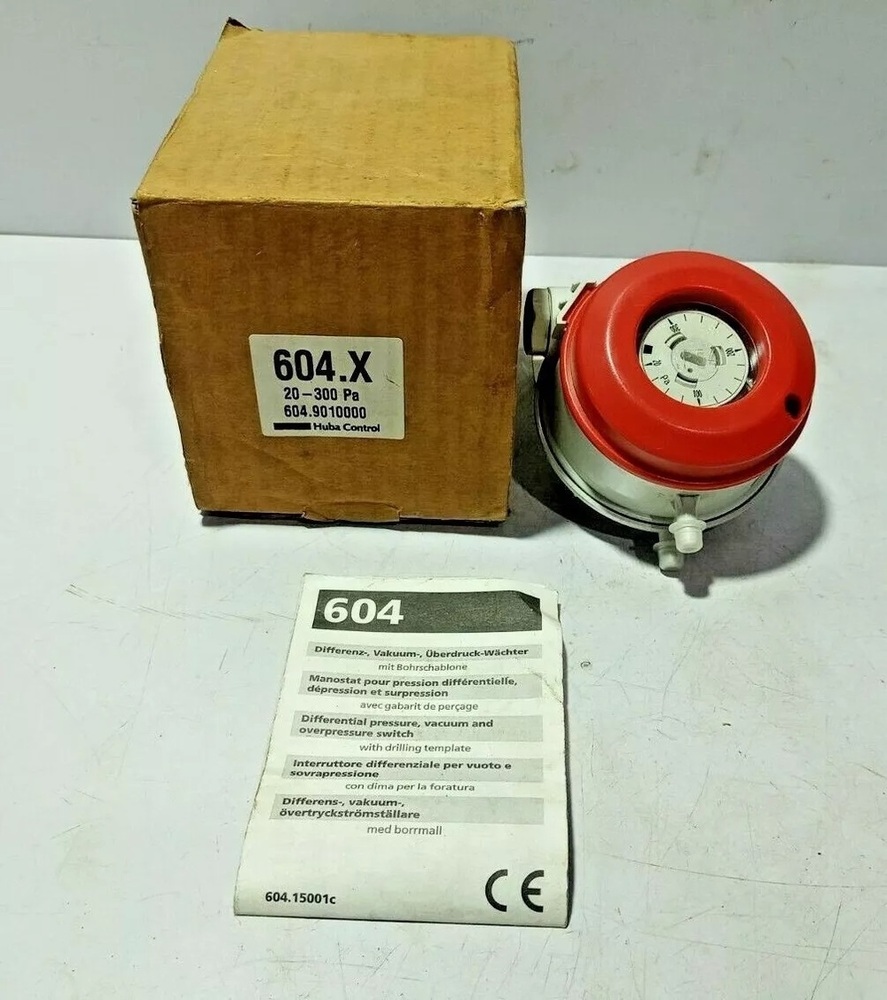 Huba Control Differential Pressure Switch Model 604.99957 Range  0.2....3 Mbar