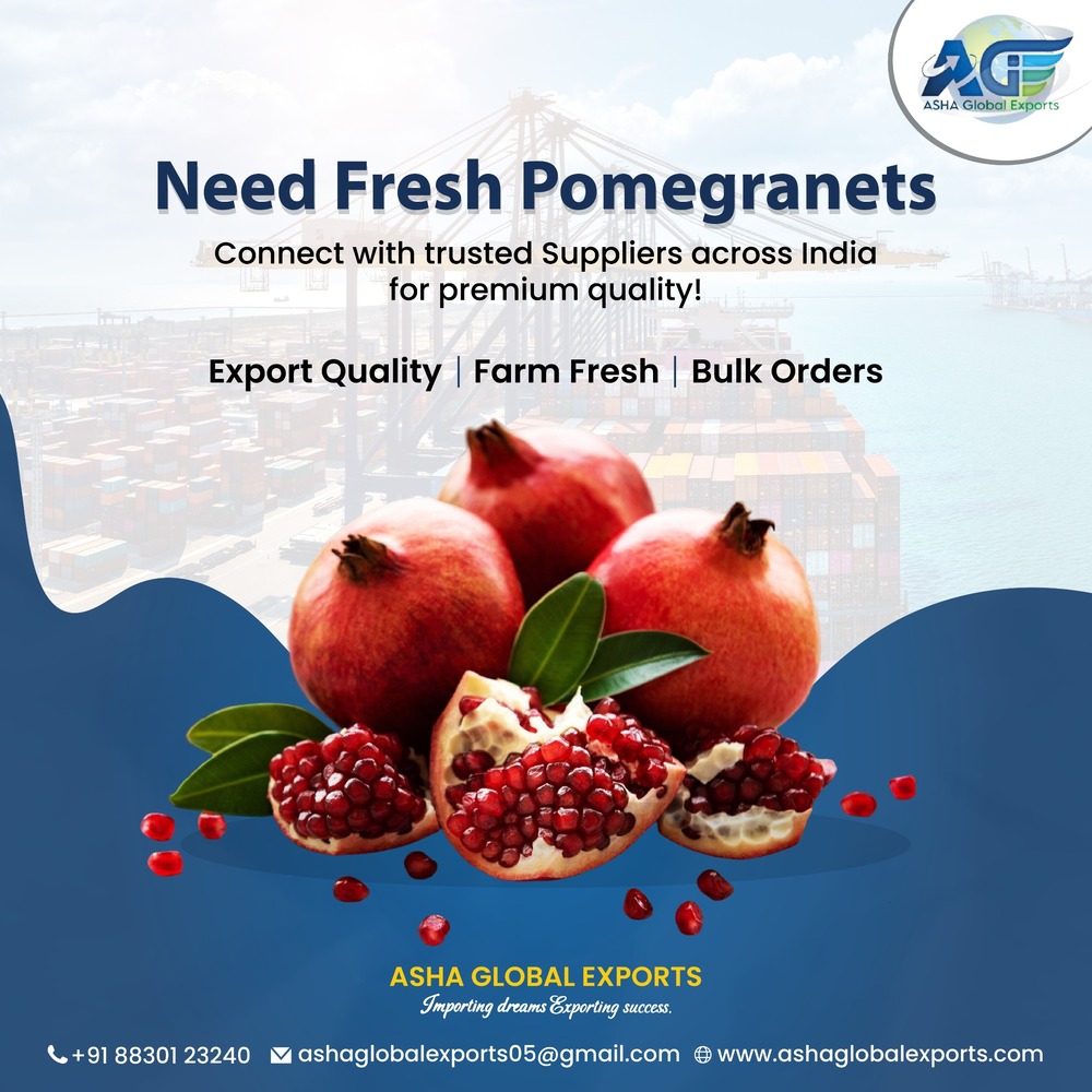 Export Quality Fresh Pomegranate - Color: Red