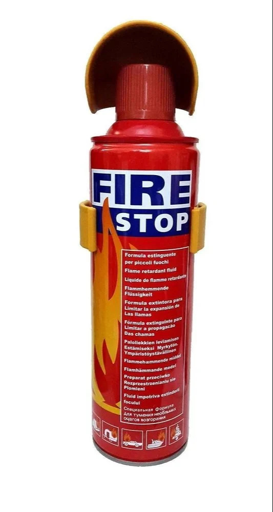 Portable Spray Safety Fire Stop - Color: Red